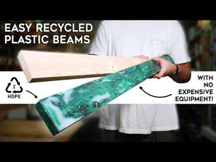 How to Make Recycled BEAMS from Plastic Waste at Home