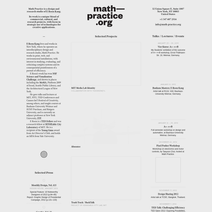 Math Practice / E Roon Kang