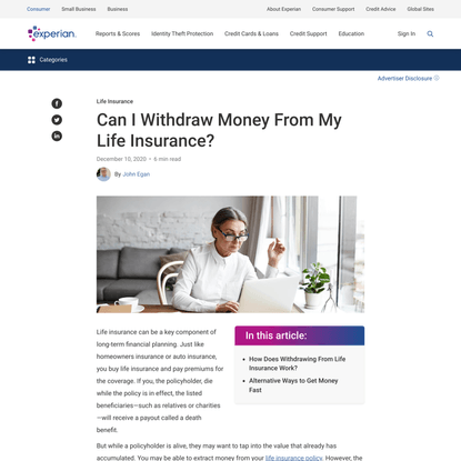 Can I Withdraw Money From My Life Insurance?