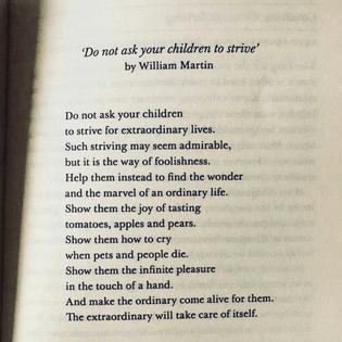 Do not ask your children to strive’ by William Martin