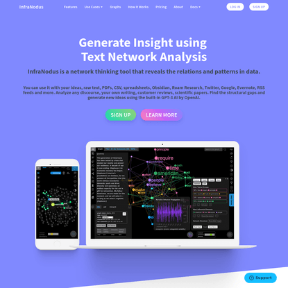 InfraNodus: Generate Insight Using Text Network Analsysis