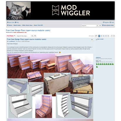 Free Case Design Plans (open source modular cases) - MOD WIGGLER