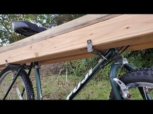 Carry lumber on your bicycle