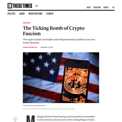 The Ticking Bomb of Crypto Fascism