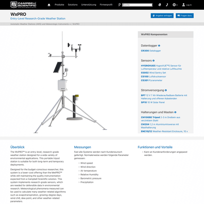 WxPRO - Entry-Level Research-Grade Weather Station