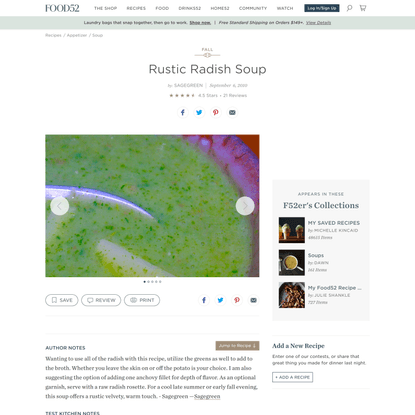 Best Radish Soup Recipe - How to Make Rustic Radish Potato Soup