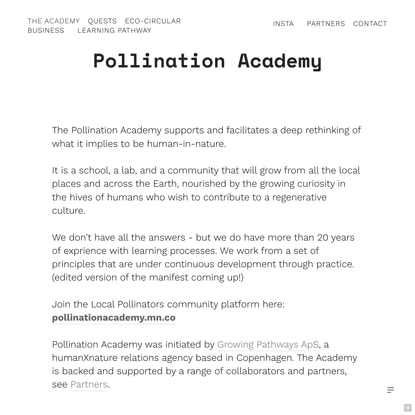 Pollination Academy