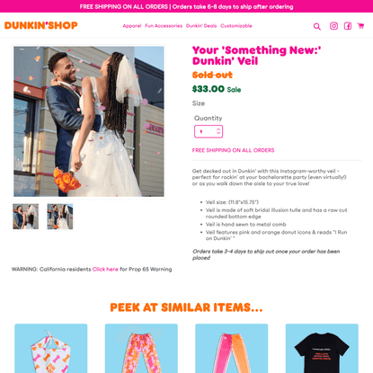 Your ‘Something New:’ Dunkin’ Veil