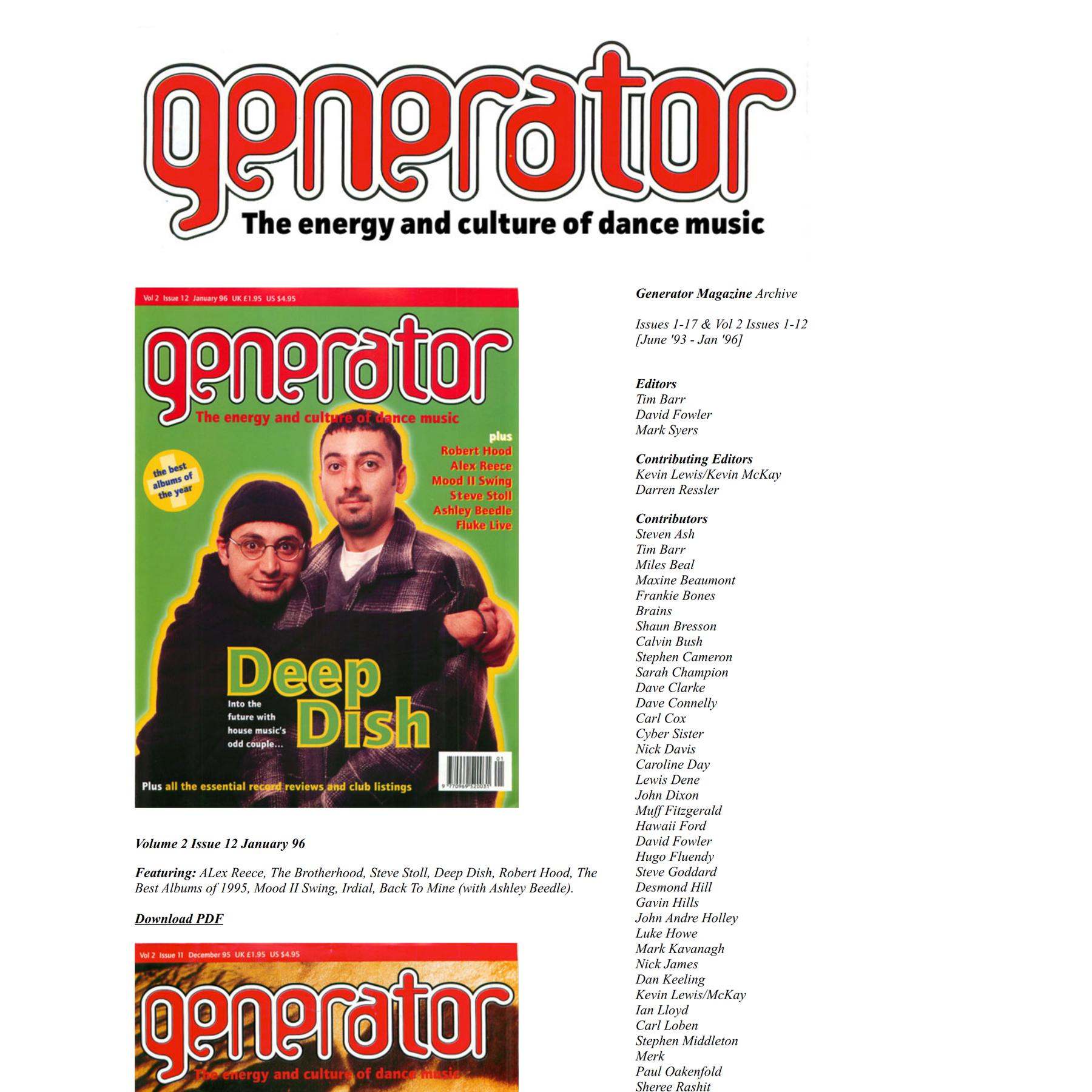 Generator Magazine