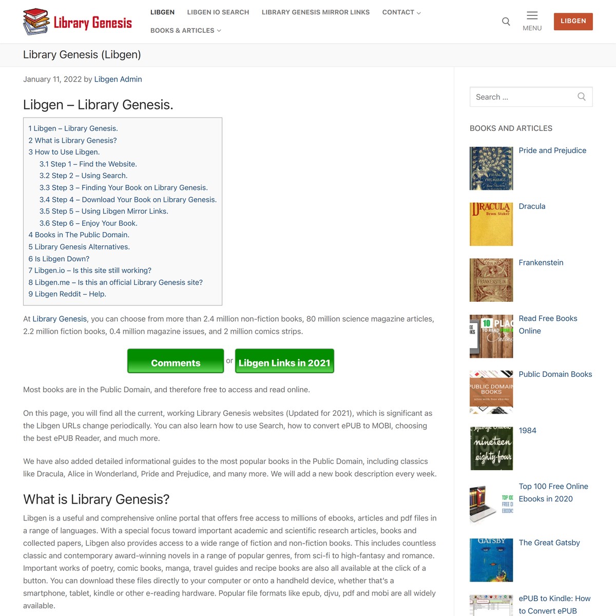 Library Genesis Libgen Proxy Mirror Links Libgen io, is, li, Gen