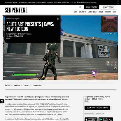 Acute Art presents | KAWS: NEW FICTION - Serpentine Galleries
