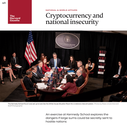 Crisis simulation maps national security risks of digital currency