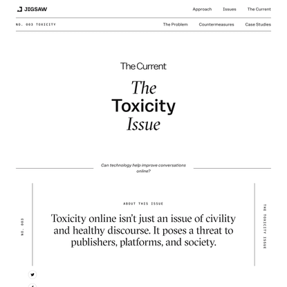 Toxicity | Jigsaw
