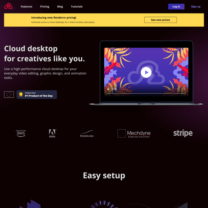 Powerful Cloud Desktop For Creatives - Renderro