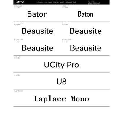 Fatype - Typefaces