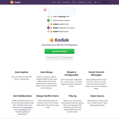 Kodiak · Automate your GitHub Pull Requests