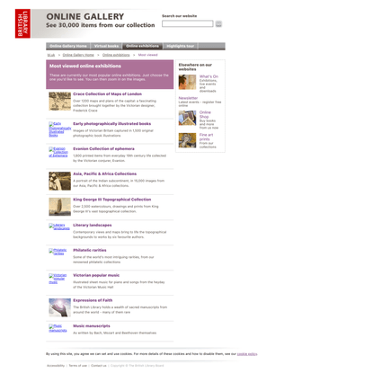 Most viewed online exhibitions