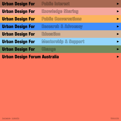 Urban Design Forum Australia