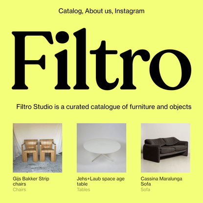 Filtro Studio