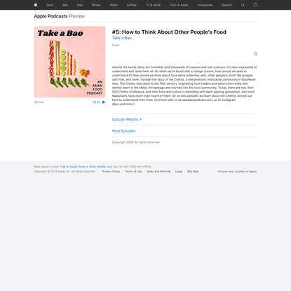 ‎Take a Bao: #5: How to Think About Other People’s Food on Apple Podcasts