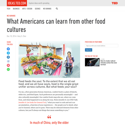 What Americans can learn from other food cultures