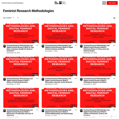 Feminist Research Methodologies on Vimeo