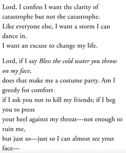 excerpts from "catastrophe is next to godliness" by franny choi