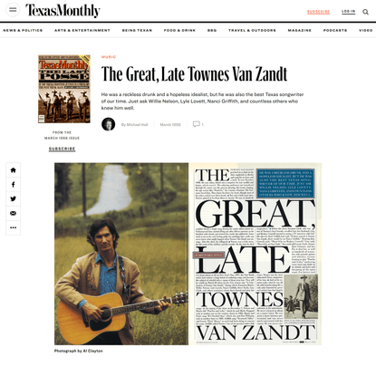 The Great, Late Townes Van Zandt