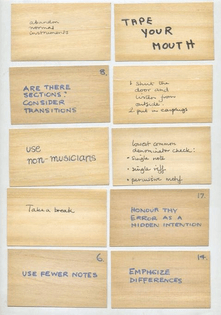 Brian Eno &amp; Peter Schmidt's Oblique Strategies: The Original Handwritten Cards