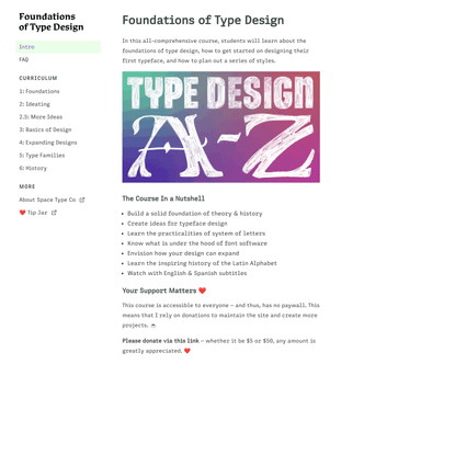 Foundations of Type Design