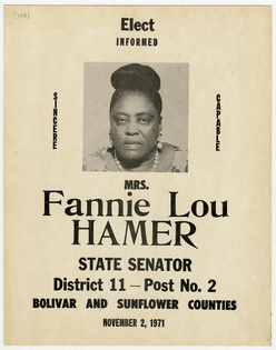 Fannie Lou Hamer campaign poster