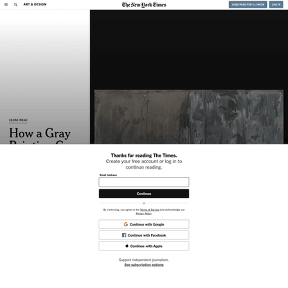 How a Gray Painting Can Break Your Heart