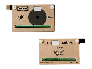 IKEA KNÄPPA PS2021 digital cardboard camera by Teenage Engineering (2012)