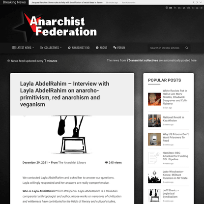 Anarchist news from 300+ collectives 🏴 AnarchistFederation.net