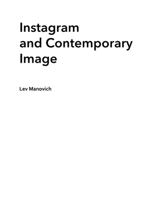Instagram and Contemporary Image