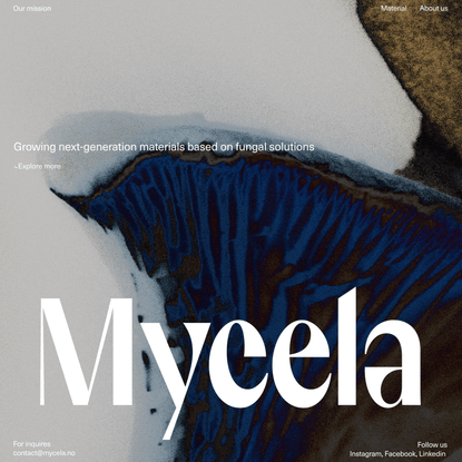Website for Mycela