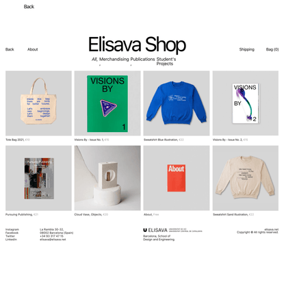 E-Shop for Elisava