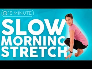 Morning Yoga Routine 💙 15 minute Daily SLOW Yoga Stretches | Sarah Beth Yoga
