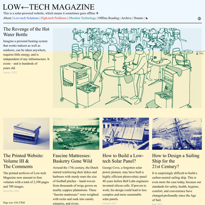 LOW←TECH MAGAZINE