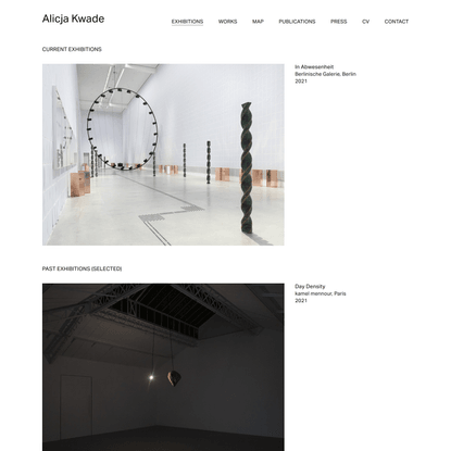 Alicja Kwade | Exhibitions