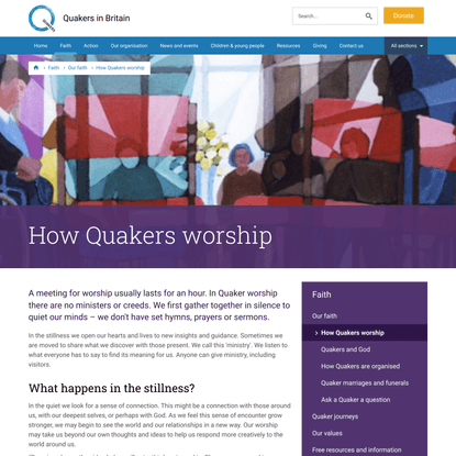 How Quakers worship