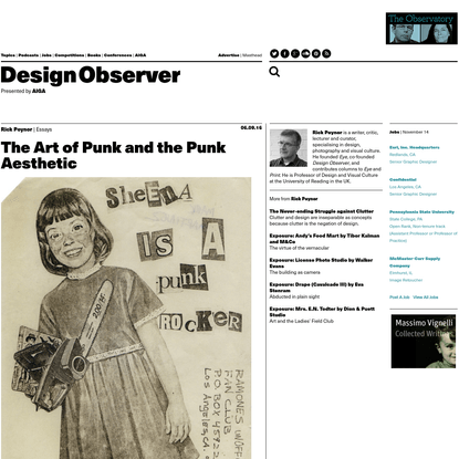 The Art of Punk and the Punk Aesthetic