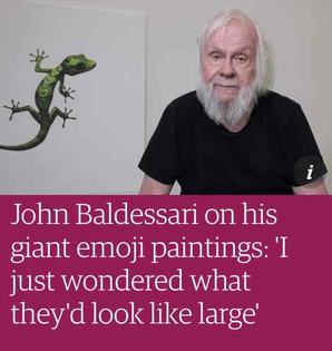 John Baldessari on his giant emoji paintings
