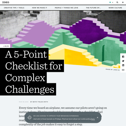 A 5-Point Checklist for Complex Challenges