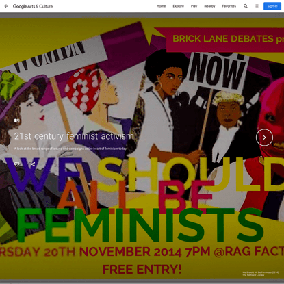 21st century feminist activism - The Feminist Library - Google Arts &amp; Culture