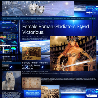 Female Roman Gladiators Stand Victorious!