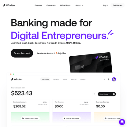 Winden: Business Banking for Entrepreneurs