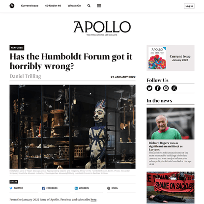 Has the Humboldt Forum got it horribly wrong?