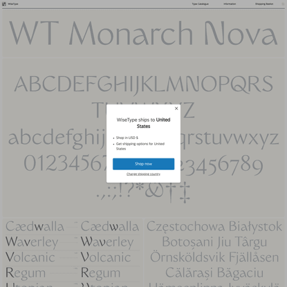 WiseType — WT Monarch Nova