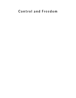 Control and Freedom – Wendy H. K. Chun